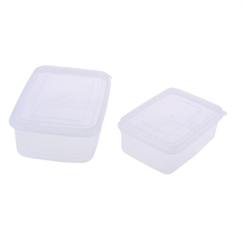 300/500 мл Прозрачный пластиковый прямоугольный контейнер для хранения, Специальный для холодильника, Герметичный, Пищевой, Кухонный контейнер для хранения