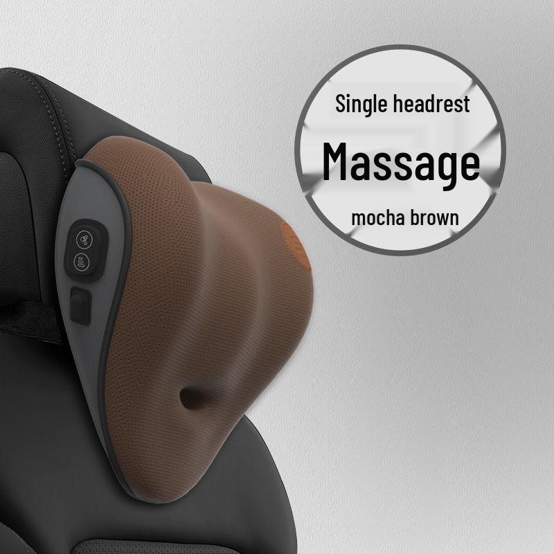 Электрический массажный валик из пены с эффектом памяти для поясничной поддержки в автомобиле и комплект подголовников