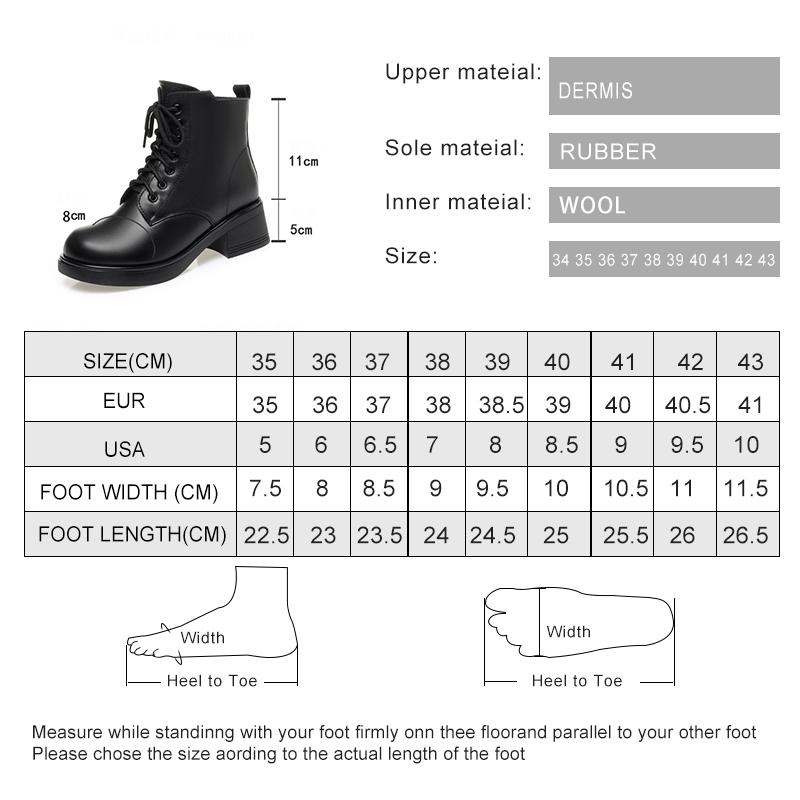 Модные женские ботильоны AIYUQI Зима 2025 Новые Натуральная кожа Большой размер Женские зимние ботинки Нескользящие Женские мотоботы