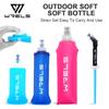 Soft Folding Flask Sport Water Bottle with Mouthpeice Cover for Running Hiking