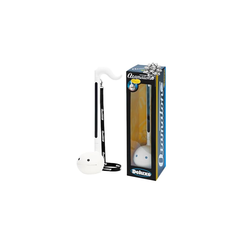 Otamatone Deluxe White Musical Instrument with Unique Sound and Fun Design