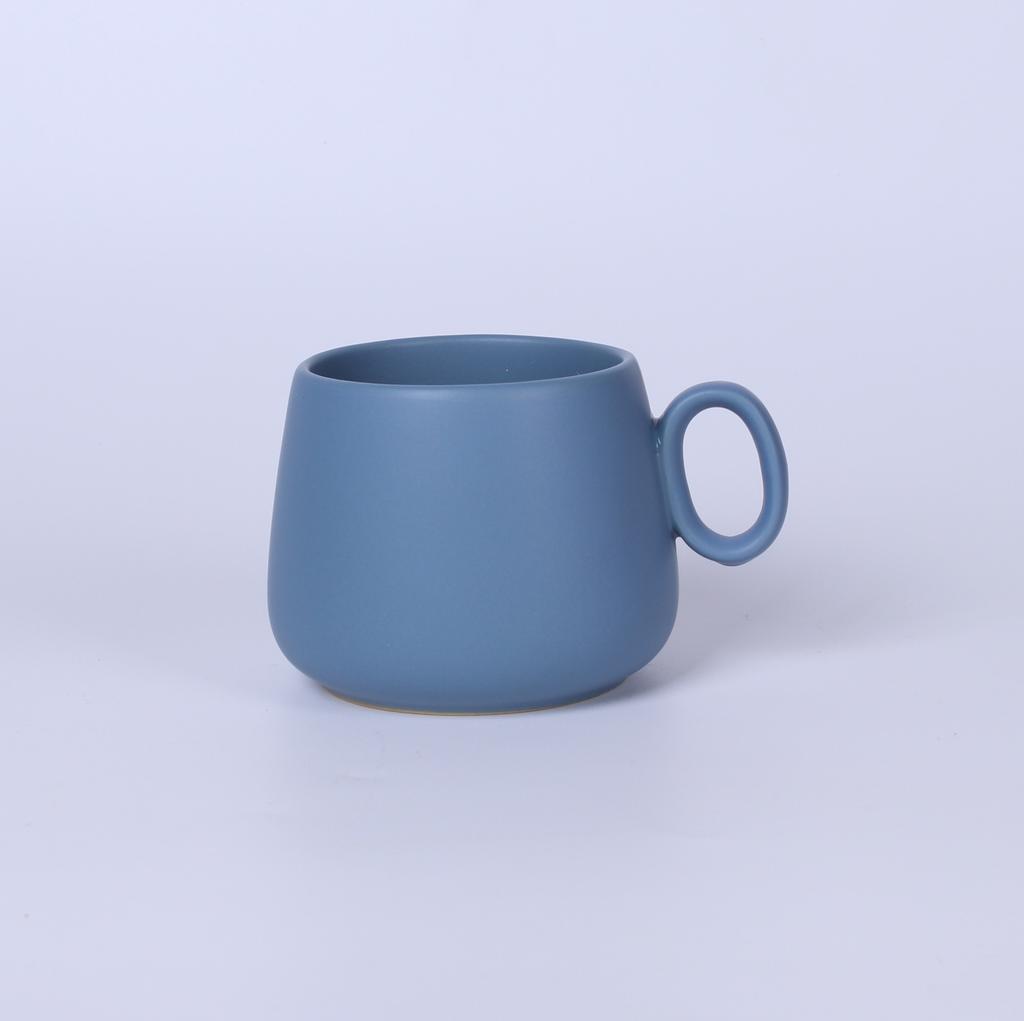 Simple Nordic Style Macarone Solid Color Ceramic Coffee Cup Mug Water Cup Flower Tea Cup