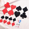 8pcs Red Heart Patches DIY Iron on Patches Spades Poker Sewing Supplies  Clothing Bag Accessories