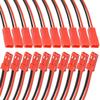 10Pcs JST 2Pin 10CM 15CM 20CM Male Female Connector Wire 2P Plug Jack DIY Electrical Cable For RC BEC Battery Toys 22AWG Red