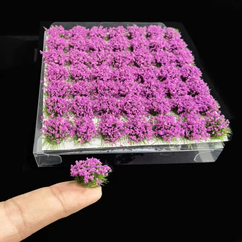 Railway Train Static Flower Tufts ABS Plant Materials Flower Grass Model Micro Landscape