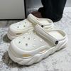 Hole Shoes for Women's New Summer Outer Wear Thick-soled High-end Non-slip Sandals To Increase Height and Look Thin Beach Slippers for Men