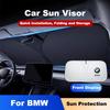 MLKJ3 Car Windshield Sun Shade Visor UV Protection Shield Foldable For BMW E34 E36 E60 E90 E46 E39 E70 F10 X5 X6 M3 M5 E71 F01 F02 F87