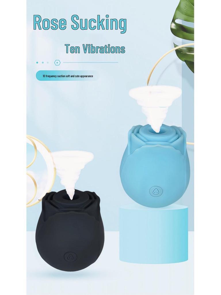 Cross-Border Rose Vibrator: Sucking, Jumping Egg & Vibrating Massager for Women
