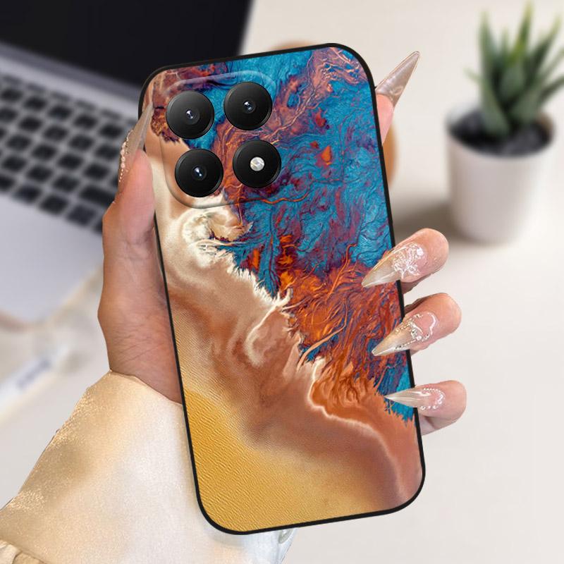 Для Xiaomi 15T Чехол Стильная Раскраска Ударопрочная Задняя Крышка Для Xiaomi 15 T Чехол для Телефона Мягкий ТПУ Силикон Защита от Падения Защитный Корпус