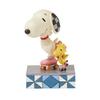 JIM SHORE Snoopy Woodstock Roller Skates 6016267 &