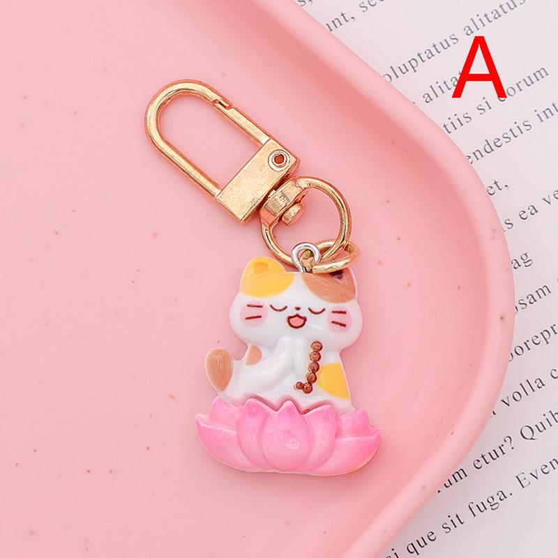 Мультфильм Будда Щенок Сидящий Лотос Сиденье Животное Брелок Милый Медведь Маленькая Свинья Кукла Сумка Подвески Брелок Украшения Подарок На День Рождения