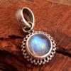 Silver Charm Jewelry, Moonstone Pendant, Statement Jewelry, Christmas Sale, 925 Sterling Silver Pendant