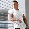 Muscleguys Men’s Fashion Print Slim Fit Tees Shirt Cotton Fitness Clothing O-neck Short Sleeve Tops Men Gym Bodybuilding Muscleguy T-shirt