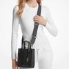 Michael Kors MK Gigi Сумка-тоут на регулируемом плечевом ремне с логотипом, из натуральной и искусственной кожи, сумка через плечо, женские сумки, Черный 32R4G3GC4L-BLACK