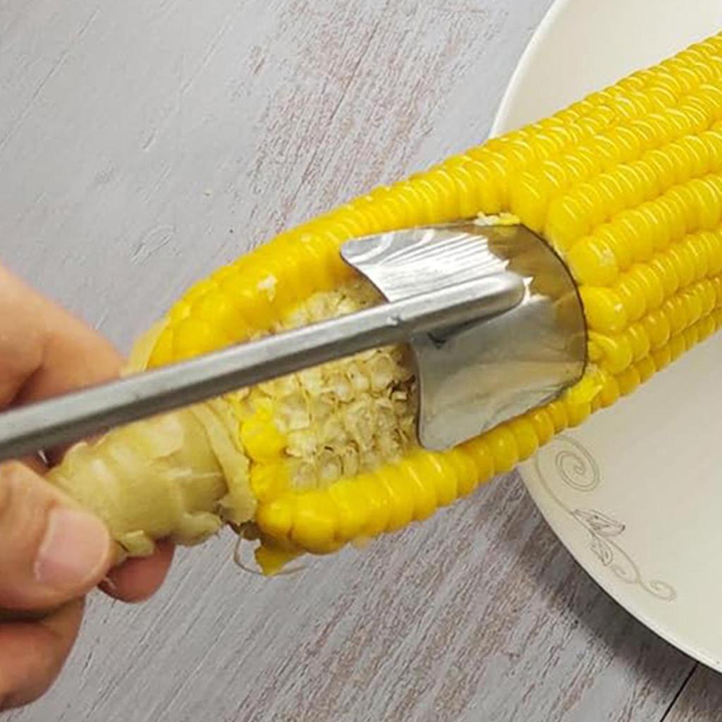 Stainless Steel Corn Thresher Stripper Peeler Kitchen Tool Corn Cutter Cob Peeler Stripper Kitchen Gadgets for Home BBQ