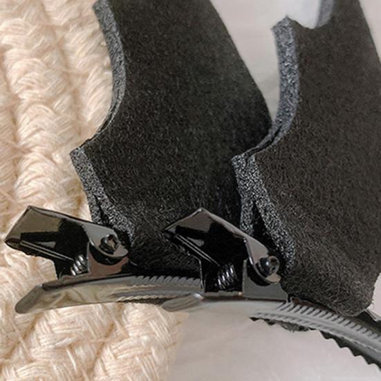 2Pcs Devil Wings Hair Clip Eye-catching Anti Slip Styling Accessories Cosplay Party Bat Wings Hairpin for Festival