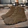 Men's Outdoor Hiking Tactical Boots Ankle Desert Boots Sports Climbing Shoes Military Work Waterproof Work Safety Hunting Shoes