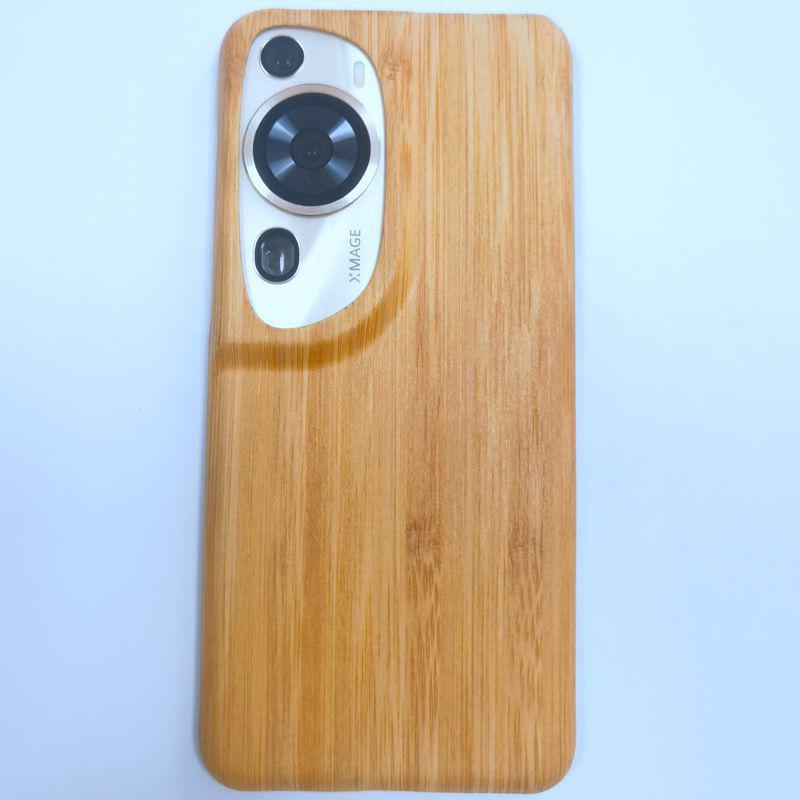 Элегантный защитный чехол из арамидного волокна из дерева для Huawei P60 - стильный и прочный мобильный чехол