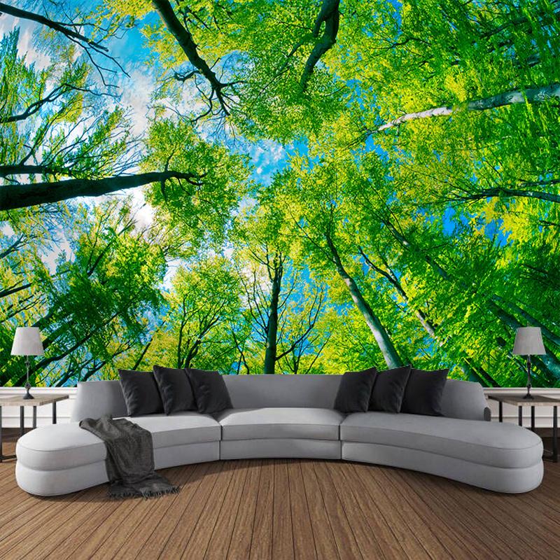 Бамбуковый пейзаж, настенный гобелен, художественное украшение, шторы, подвесные украшения для дома, спальни, гостиной