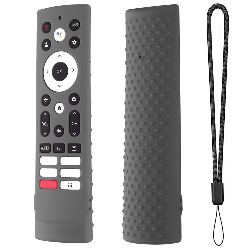 Силиконовый противоскользящий чехол для пульта дистанционного управления с отстегивающимся ремешком для телевизора Hisense Voice Remote ERF3V90H