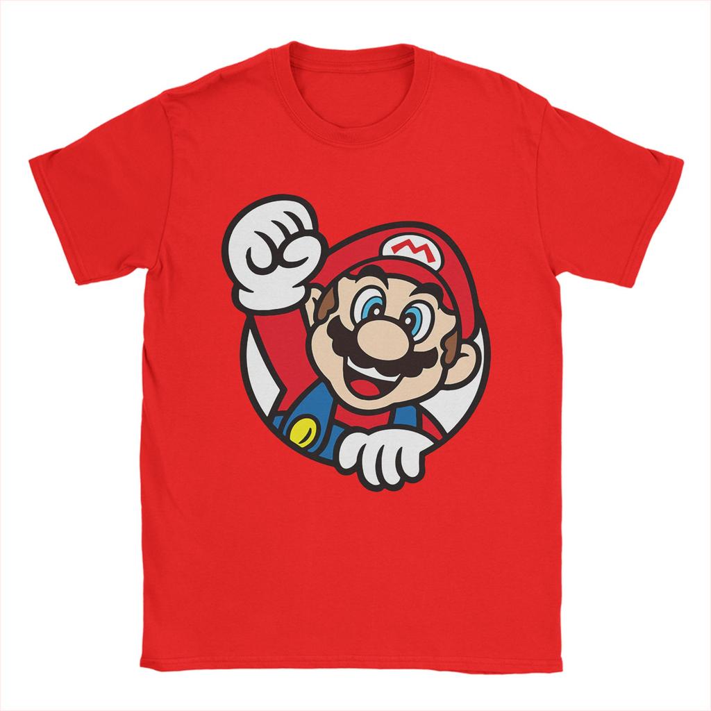 Unisex Women Marios Power up T Shirt 100 Cotton Clothes Vintage Short Sleeve O Neck Tees Unique TShirts