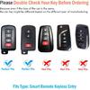 Чехол для брелока Toyota Sindeda с кожаным брелком, Мягкий ТПУ чехол с полной защитой для брелока Toyota Sequoia, 4Runner, Tacoma, Tundra, RAV4, Camry,