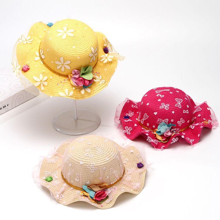 Детская шляпа, летняя солнцезащитная шляпа принцессы, пляжная шляпа, солнцезащитная шляпа для девочек, классная шляпа, детская шляпа рыбака