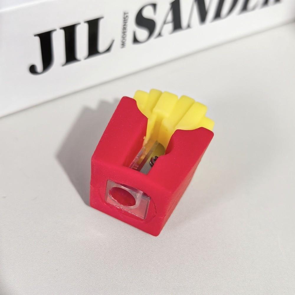 Creative French Fries Sharpener Cartoon Student Sharpener Portable Pencil Sharpener Teacher Reward