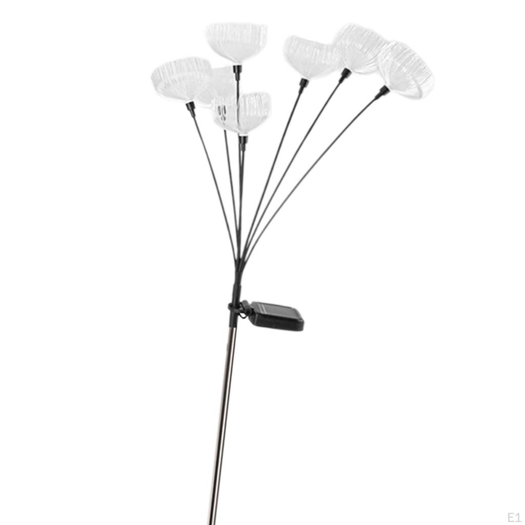 2Pcs Solar 7 Headed Jellyfish Garden Lights Decoration Height 75cm Waterproof Landscape Lamp for