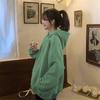Флисовый свитер женский осень и зима корейская версия свободный с капюшоном уличный свободный дизайн чувство нишевый женская мода оптом