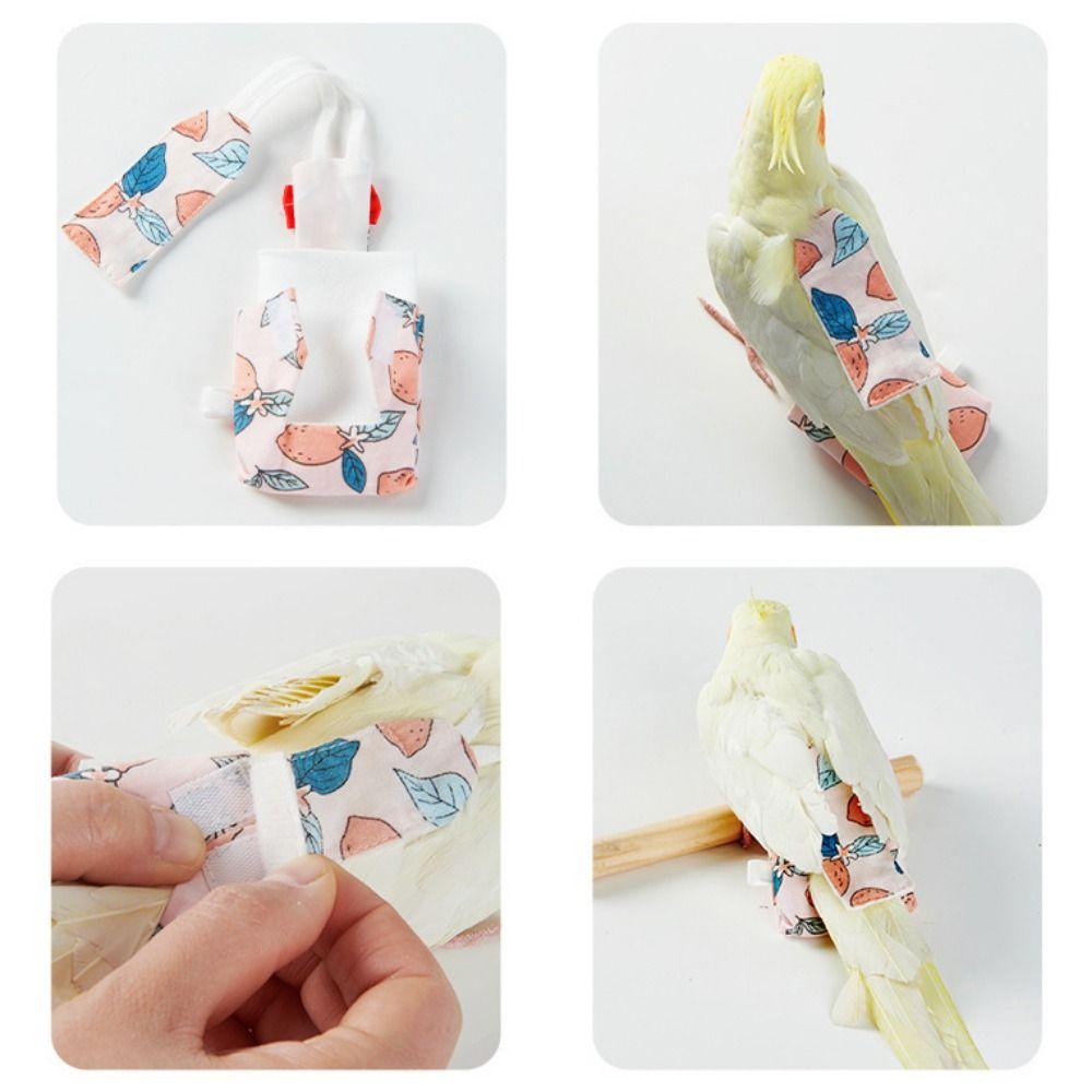 Дышащий подгузник для попугаев, эластичный ремешок, подгузник для птиц, одежда для волнистых попугаев, какаду, попугай