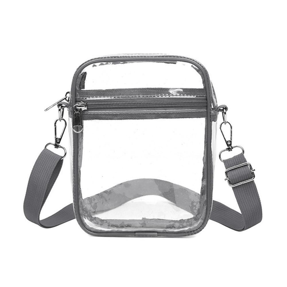 Прозрачная сумка через плечо из ПВХ, мини-кошелек для концерта, кроссбоди с сумочкой, повседневная сумка с передним карманом M1A8