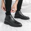 Fashion 2025 New High Quality Soft Leather Ankle Boots Comfy Fashion Bullock Flat Designer Oxford Dress Shoes Men Casual Leather Boots