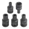5 Piece Square Tap Socket Set Compatible with 1/2 Inch Ratchets and Drivers