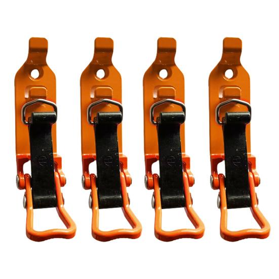 4Pcs Shovel Brackets Metal Clamps Rustproof Strong Load-bearing Quick Release Equipment Tool Holder Mount Car Accessories