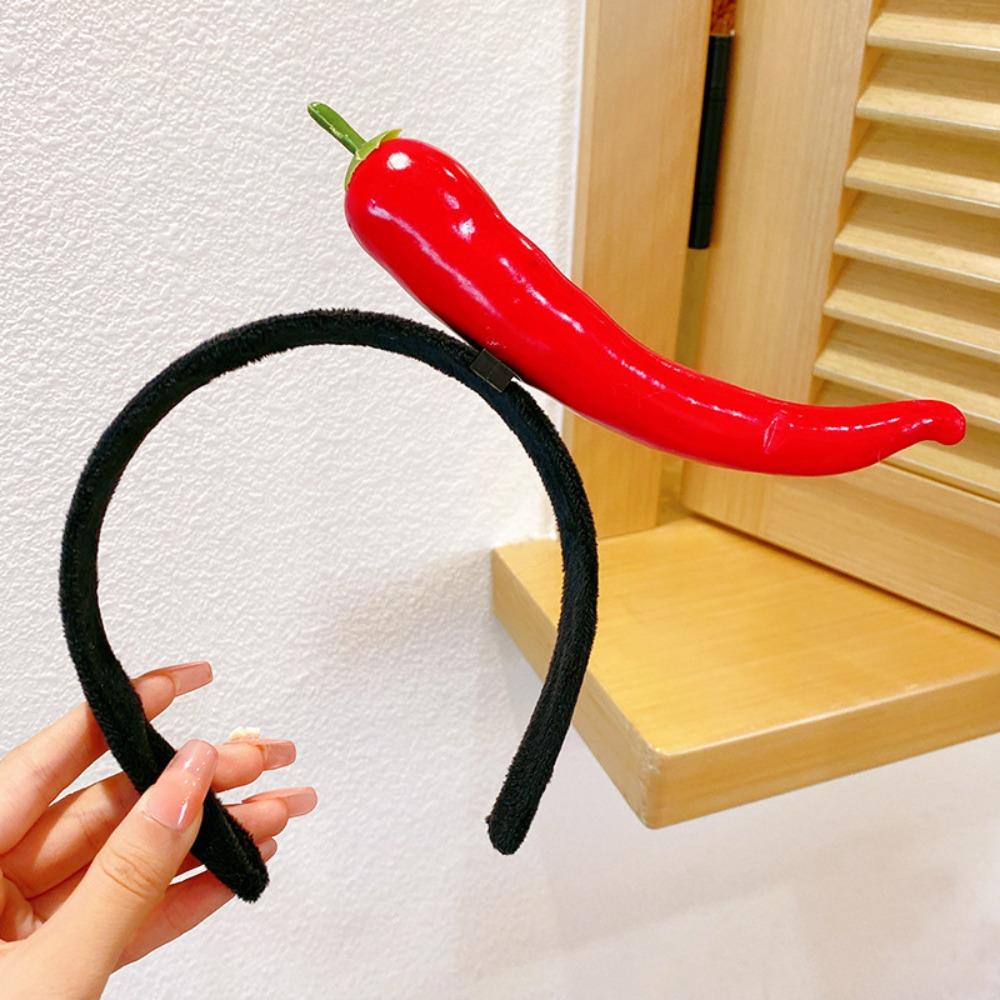 Ободок для волос с изображением жареных яиц и овощей, мультяшный обруч для волос Kawaii, креативные забавные ободки для женщин