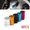 High Quality 8pcs/pack Theftproof Aluminum Car Wheel Tires Valves Tyre Stem Air Caps Airtight Valve