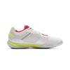 Li Ning Амортизирующие Нескользящие Износостойкие Низкие Бадминтонные Кроссовки Унисекс Серый Красный AYTV003-3