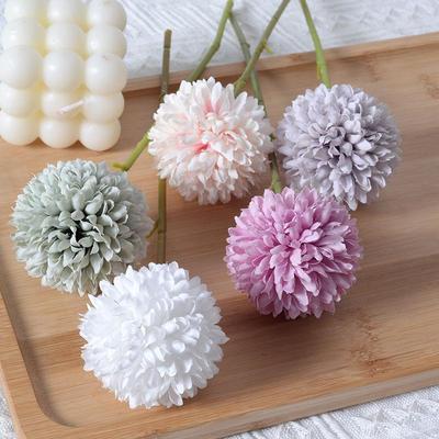 Искусственные цветы в виде одуванчика, гиацинта и хризантемы в скандинавском стиле для декора дома, гостиницы, свадьбы