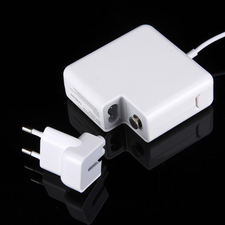 18,5 В 4,6 А 85 Вт 5-контактный L-образный MagSafe 1 зарядное устройство для Apple Macbook A1222 / A1290 / A1343, длина: 1,7 м, вилка европейского стандарта(белый)