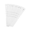100pcs Plastic Nursery Garden Decor Stake Tags Plant Labels Lawn Ornament White