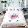 Home Living Luxury 3D Unicorn Star Bedding Set Duvet Cover Pillowcase Kids Bedding Set Queen and King EU/US/AU/UK Size