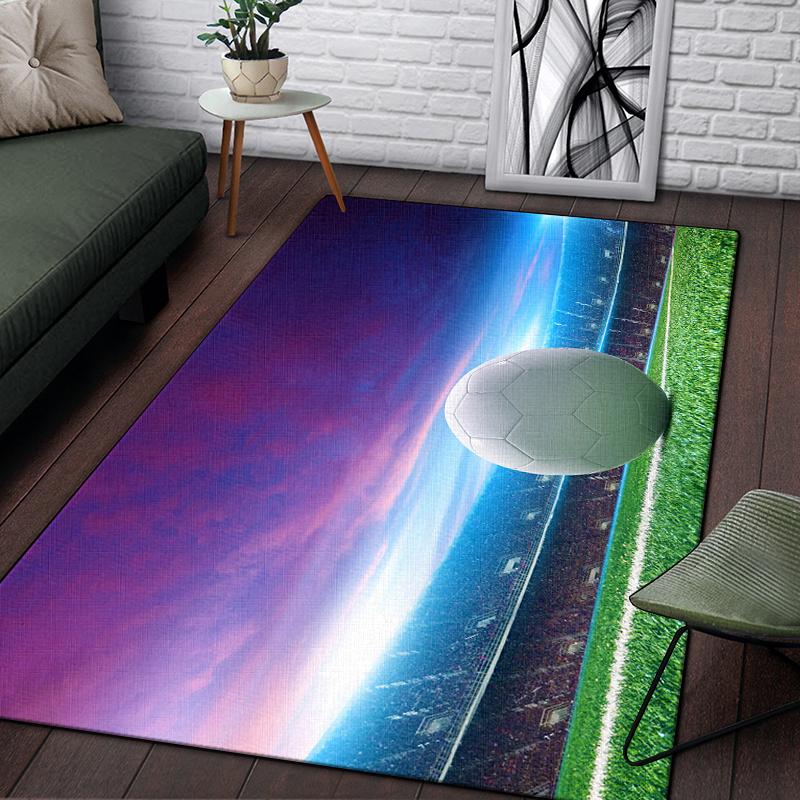 3d футбольный спортивный силуэтный ковер с узором для гостиной, коврики для кемпинга, пикника, противоскользящий коврик, коврик для ползания, подарок для фанатов