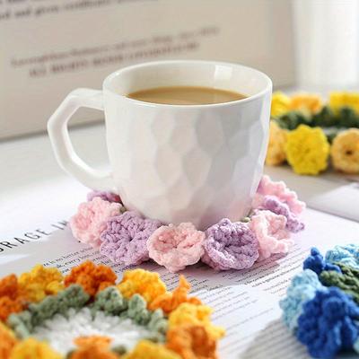 Подставка под стаканы Flower Weave Table Mat Anti Slip Cup Holders Posavasos Placemats Set De Table Placemat Cuisine Accessoires Coasters