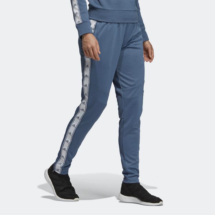 Adidas Спортивные трикотажные длинные брюки с цветными блоками, женские плавки, синие FK9010