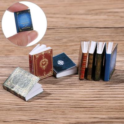 Реквизит Мини-мебель Сцена для кукольного домика Миниатюрная модель книги, которую можно открыть Аксессуары для кукол