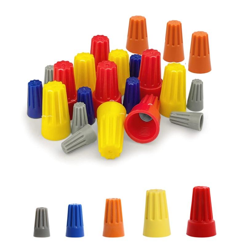 25/50/80 шт. быстрый разъем для проводов, цветной электрический изолированный обжимной поворотный терминал 0,2-10 мм, гайка, пружинная заглушка, соединение