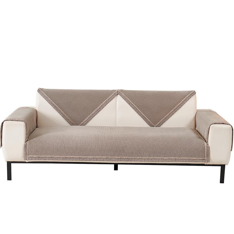 Универсальная однотонная диванная подушка на четыре сезона, противоскользящая, новый чехол для дивана, полный пакет, простой летний чехол из синели