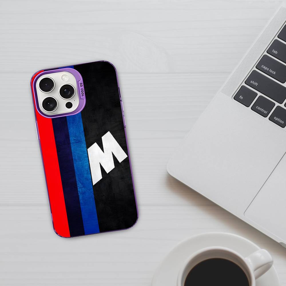 BBIP8 B-BMW-W Модный чехол для телефона для IPhone 16 15 14 13 12 11 17 Pro MAX Plus Pro Матовый противоударный чехол