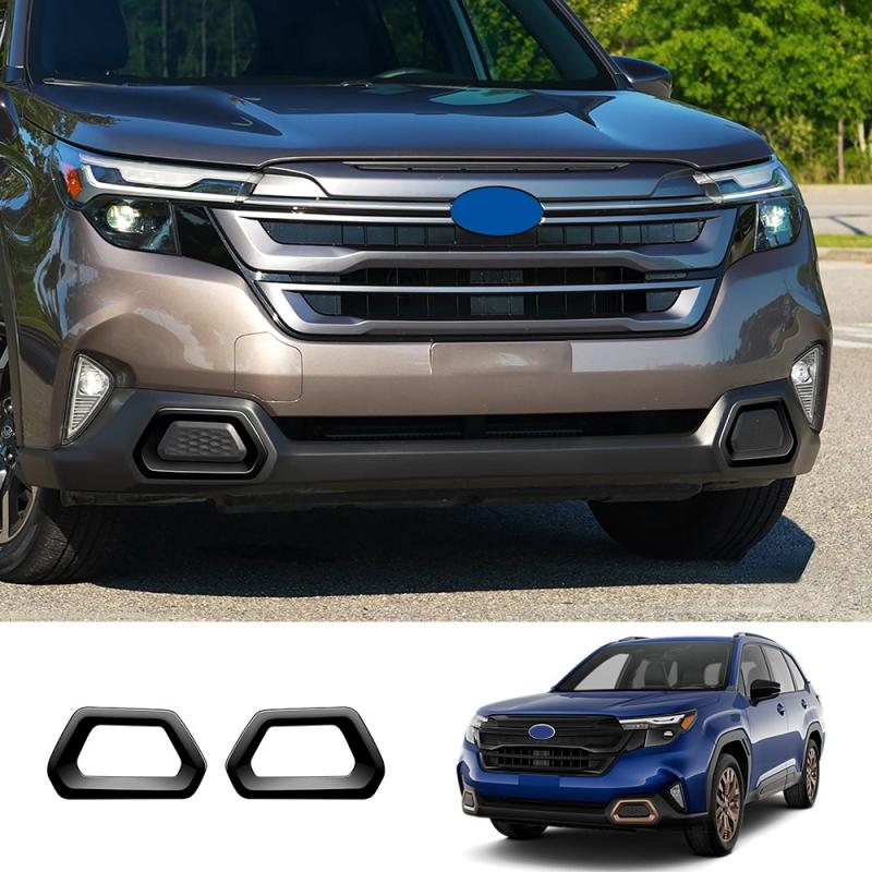 Для Subaru Forester 2025 ABS карбон Передний задний бампер Противотуманная фара противотуманная фара крышка Лампа накладка Рамка противотуманной фары крышка Аксессуары